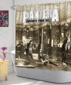 6All Over Shower Curtain - PNT - COWBOYS FROM HELL