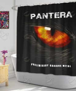 6All Over Shower Curtain - PNT - PRELIMINARY GROOVE METAL
