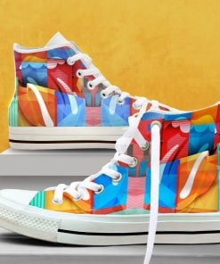 Best Rolling Stones Albums Canvas Shoes High Top Sneakers