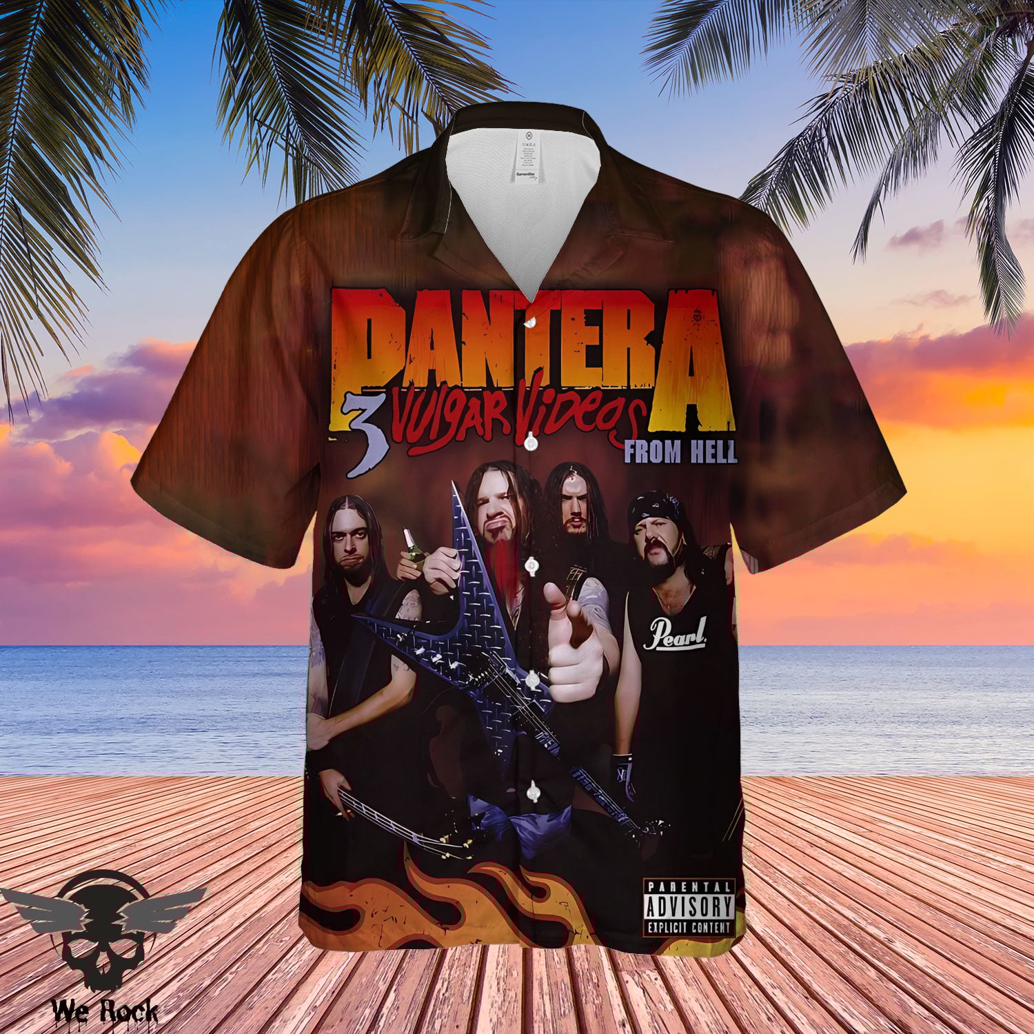 Pantera Hawaiian Shirt DL PTRHW0504 (15)