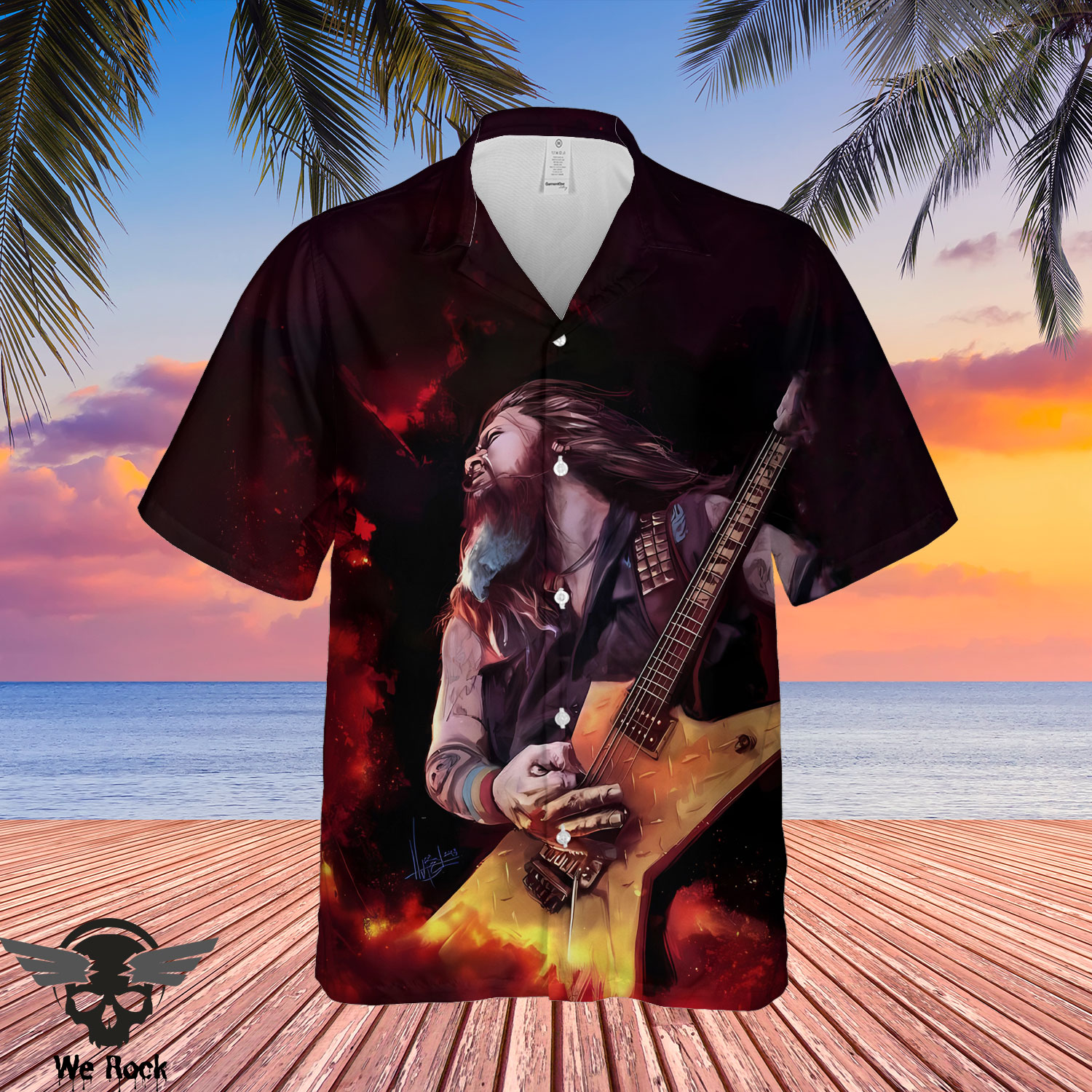 Pantera Hawaiian Shirt DL PTRHW0504 (9)