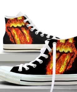 Rolling Stones Las Vegas 2016 Shoes High Top Sneakers