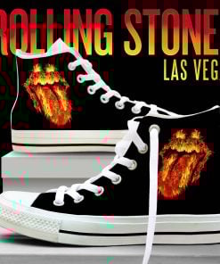 Rolling Stones Las Vegas 2016 Shoes High Top Sneakers Version 2