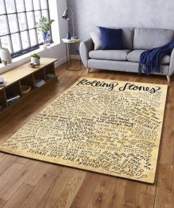 Rolling Stones Letter Rug Carpet