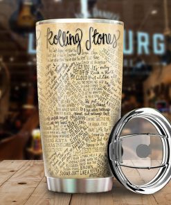 Rolling Stones Merch Letter Tumbler Cup