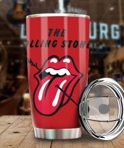 Rolling Stones Merch Love Stones Stainless Steel Tumbler Cup