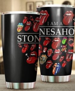 Rolling Stones Merch Stones Aholic Tumbler Cup