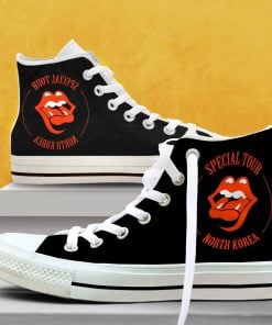 Rolling Stones Special Tour North Korea High Top Sneakers