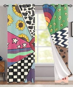 The Rolling Stones Merch Colorful Sunshine Window Curtain