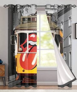 The Rolling Stones Merch Lisbon May 29 Window Curtain