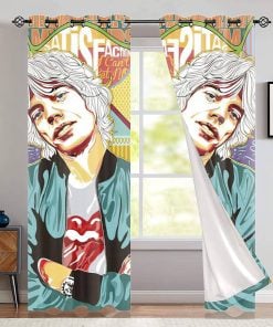 The Rolling Stones Merch Mick Jagger Window Curtain
