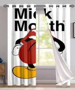 The Rolling Stones Merch Mick Mouth Big Tongue Parody Window Curtain