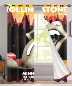 The Rolling Stones Merch Minneapolis TCF Bank Stadium Window Curtain