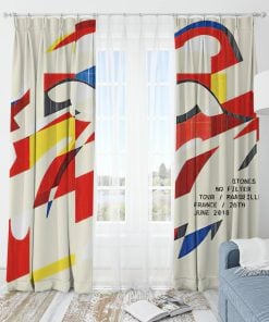 The Rolling Stones Merch No Filter June 2010 Window Curtain