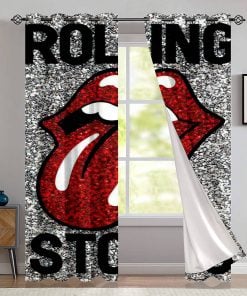 The Rolling Stones Merch Sequin Window Curtain