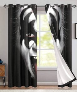 The Rolling Stones Merch smile of devil Window Curtain
