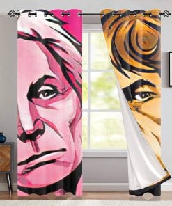 The Rolling Stones Merch The Face 2 Window Curtain