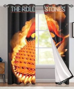 The Rolling Stones Merch thorny in tongue Window Curtain