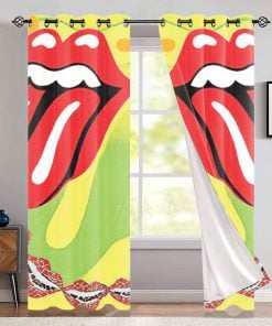 The Rolling Stones Merch USA 99 Window Curtain