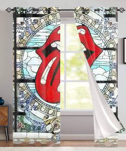 The Rolling Stones Merch Wall tiles Window Curtain