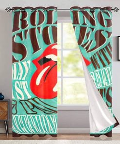 The Rolling Stones Merch with Specical Guests Window Curtain