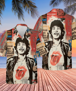 The Rolling Stones Mick Jagger Art Hawaiian Shirt