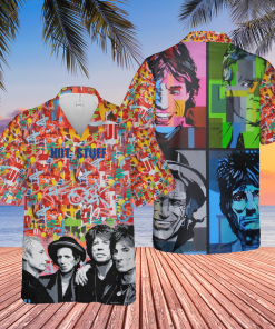 The Rolling Stones The Rock 'n Roll Legend Colorful Pattern Hawaiian Shirt