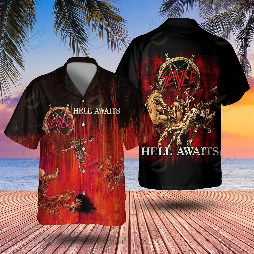 1 All Over Shirt: Hawaiian - RSS - HELL AWAITS #FDRSL