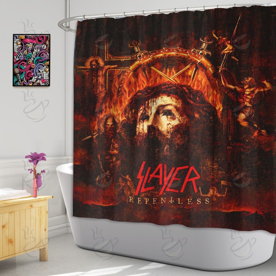 6All Over Shower Curtain - RSS - REPENTLESS #FDRSL