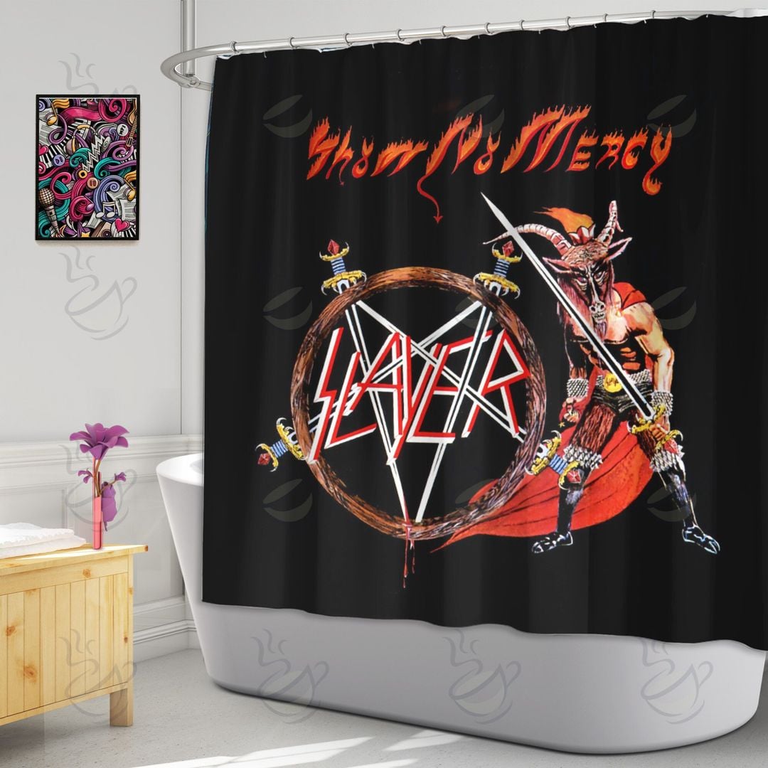 6All Over Shower Curtain - RSS - SHOW NO MERCY #FDRSL