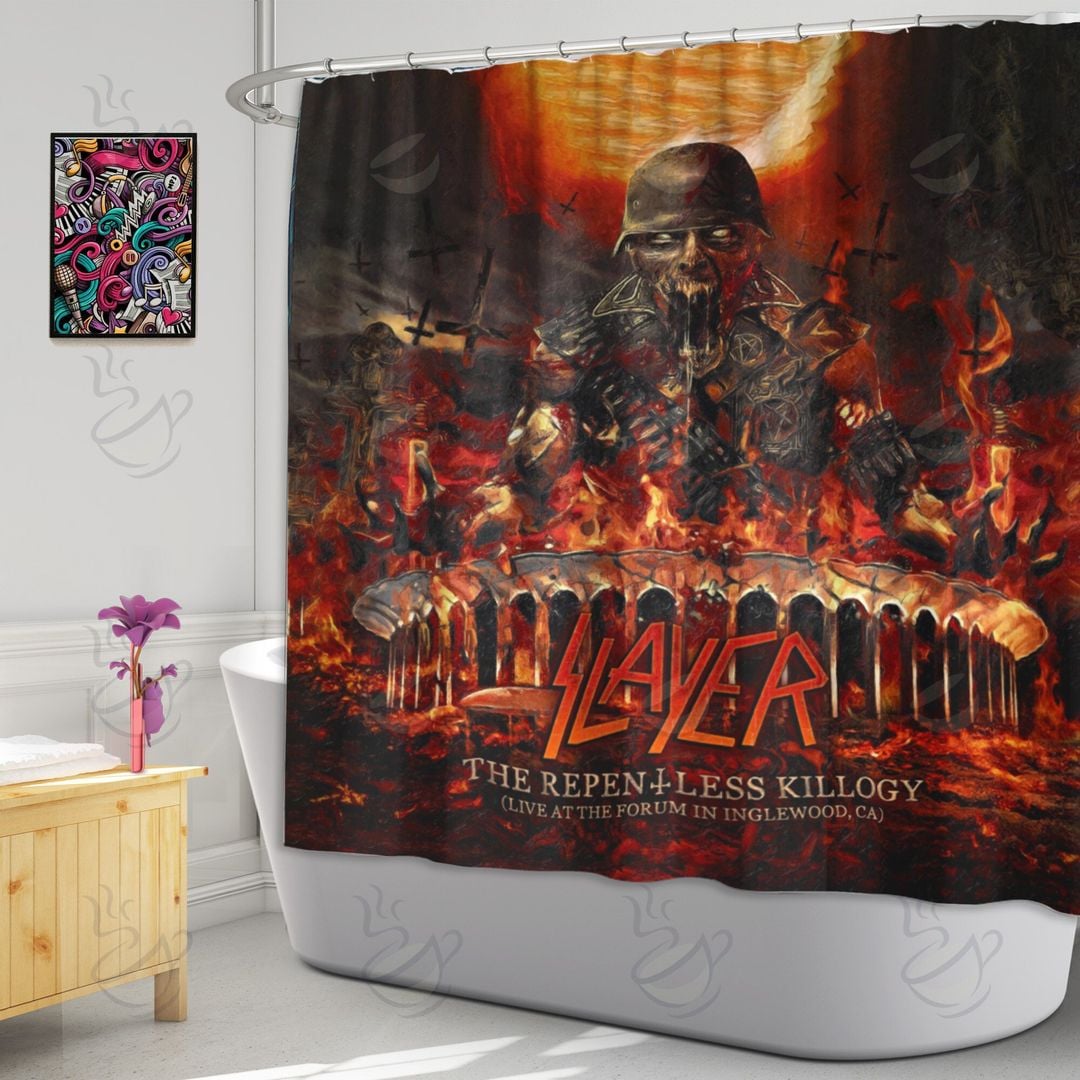 6All Over Shower Curtain - RSS - THE REPENTLESS KILLOGY #FDRSL