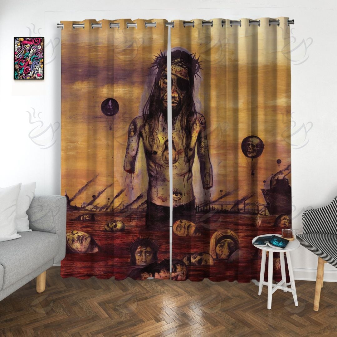 7All Over Window Curtain - RSS - CHRIST ILLUSION #FDRSL