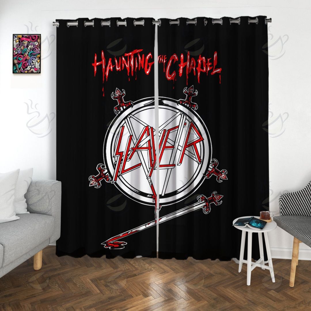 7All Over Window Curtain - RSS - HAUNTING THE CHAPEL #FDRSL