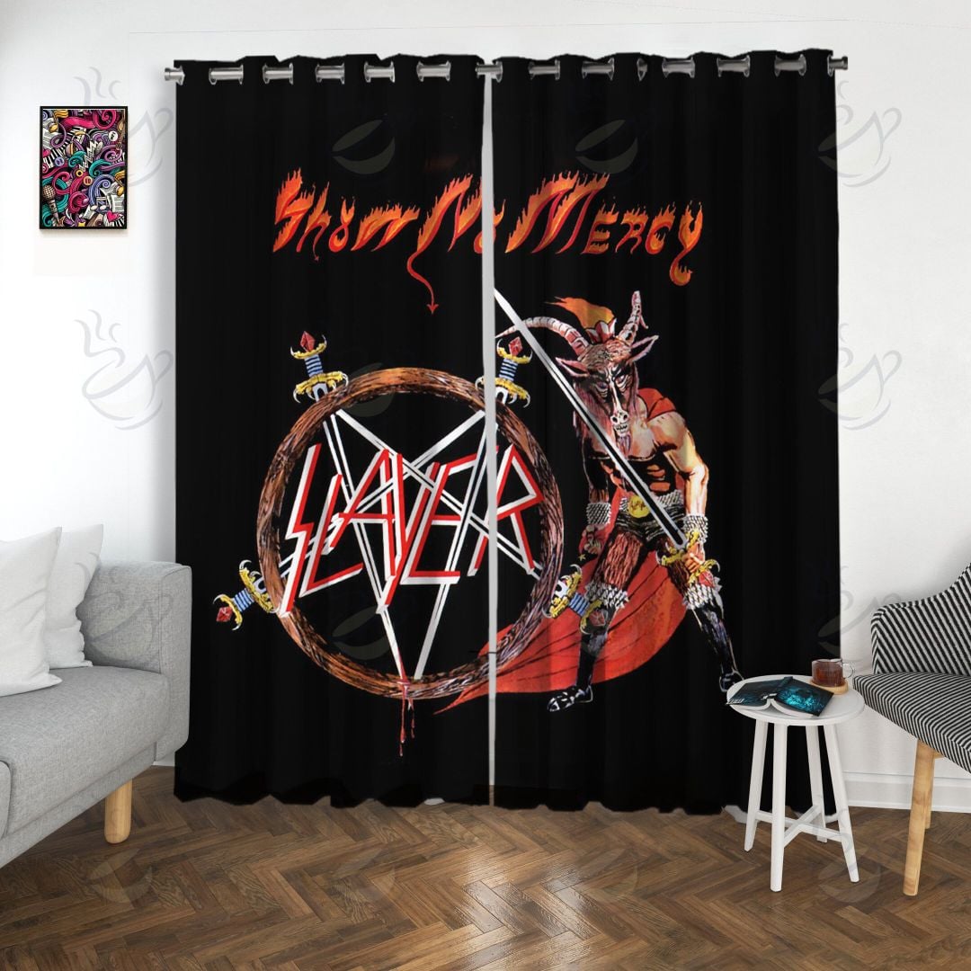 7All Over Window Curtain - RSS - SHOW NO MERCY #FDRSL