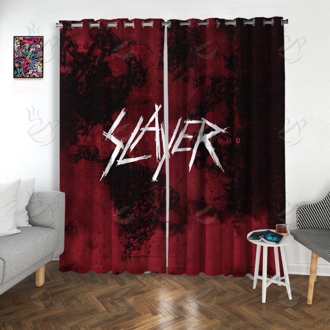 7All Over Window Curtain - RSS - WORLD PAINTED BLOOD #FDRSL