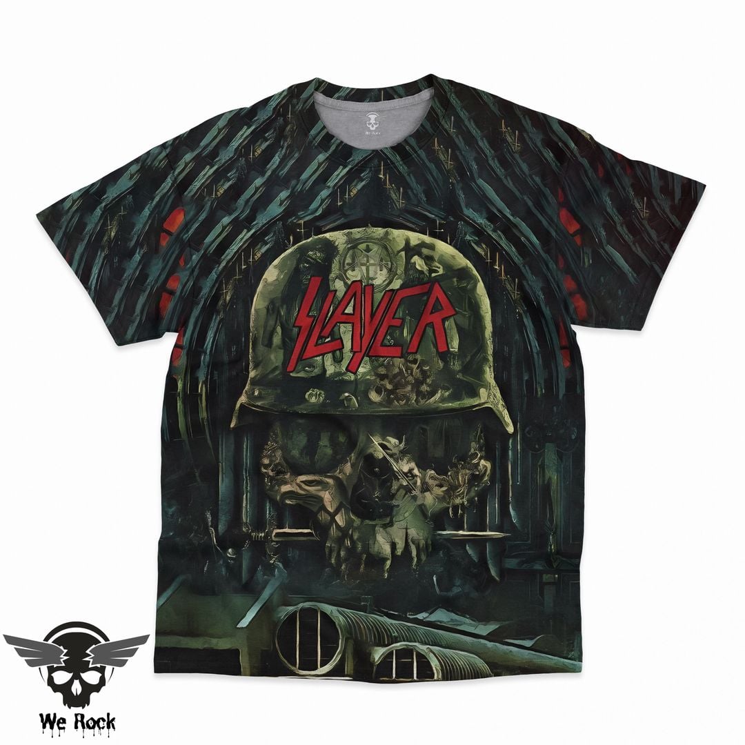 Slayer All Over Print Shirt DL SLR3DS0604